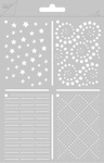 6002/0821 Poly Besa Multi sterren, dots