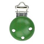 Houten clip voor speen kleur groen