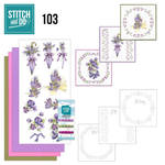 Stdo103 Stitch en Do Flowers in purple