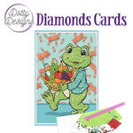 Dotty diamonds cards - Get Well Frog