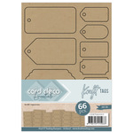 Card deco essentials - Tags Kraft - 66x