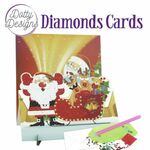 Diamond easel card - Santa with Sleigh